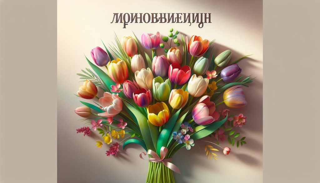 Моно‑букет из тюльпанов: весенний хит