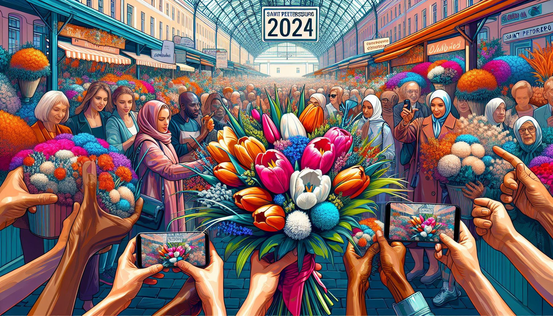 Тренды петербургского цветочного рынка 2024 года