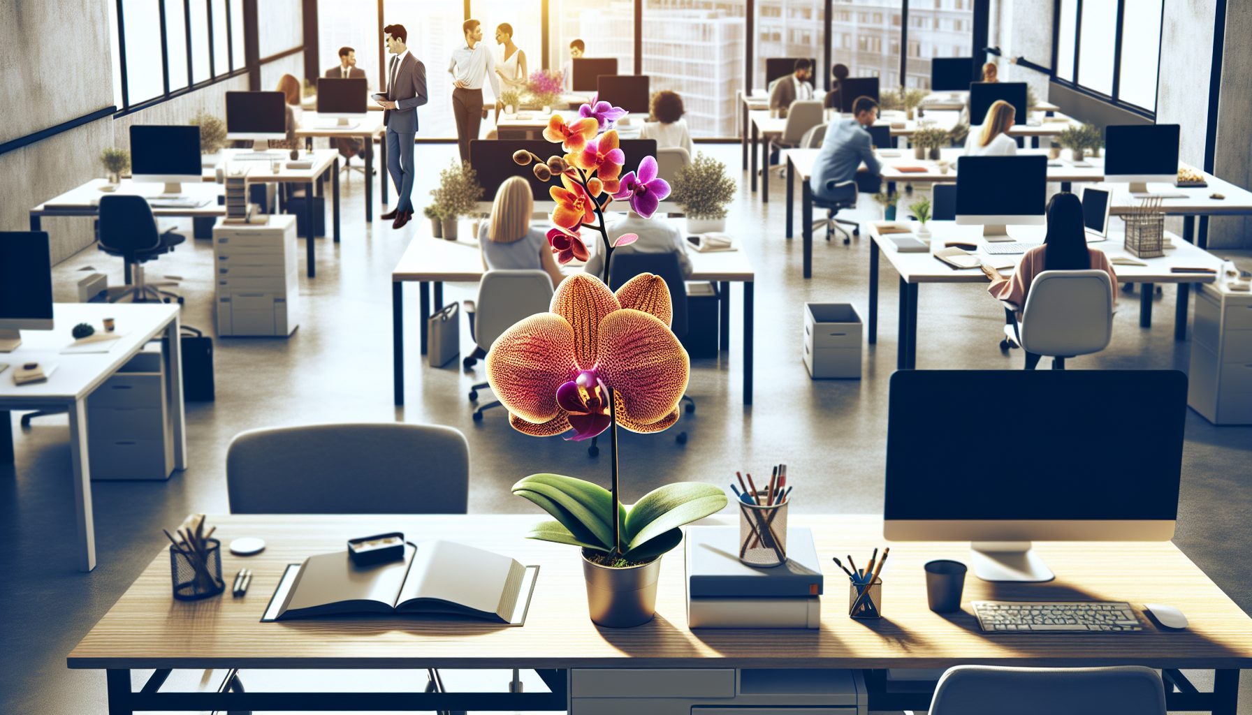 Зачем офису вообще орхидеи