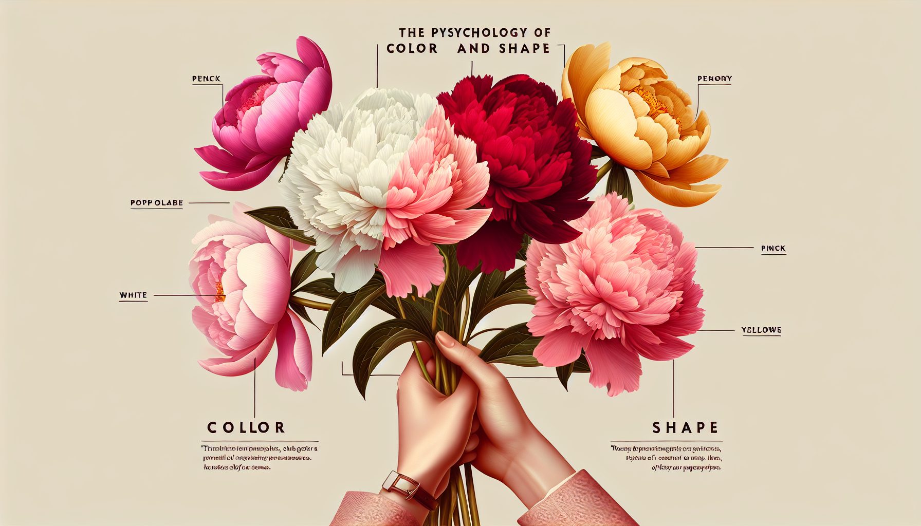 Психология цвета и формы пионов