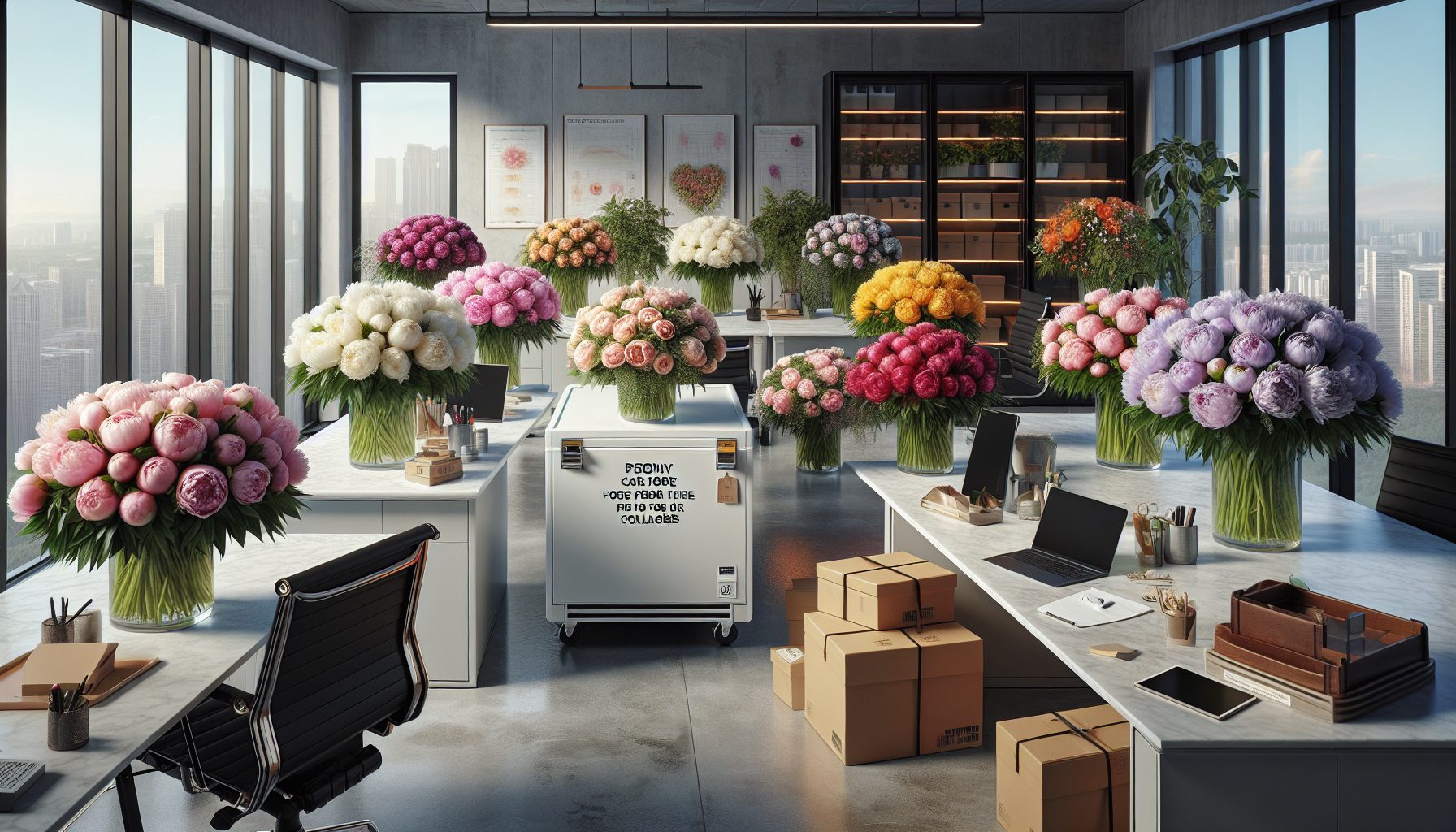 Секреты доставки и хранения букетов в офисе