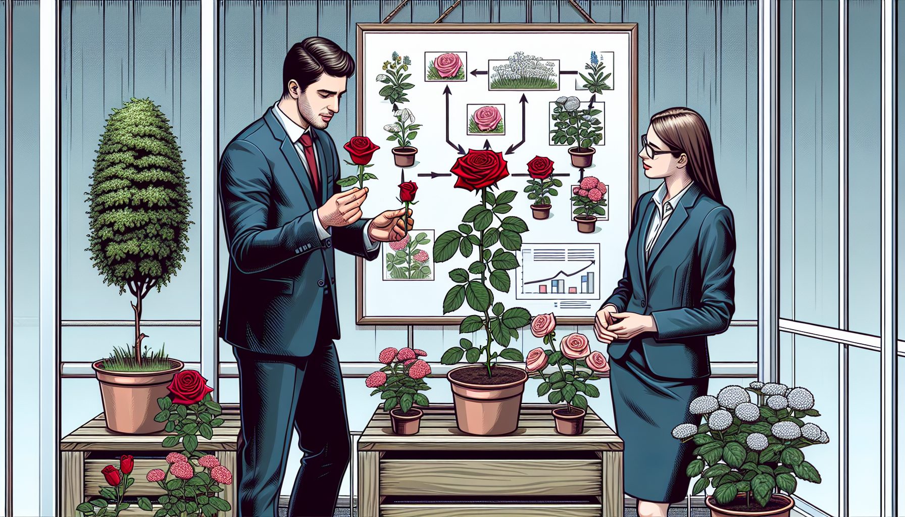 Культура роз для коллег в корпоративной политике