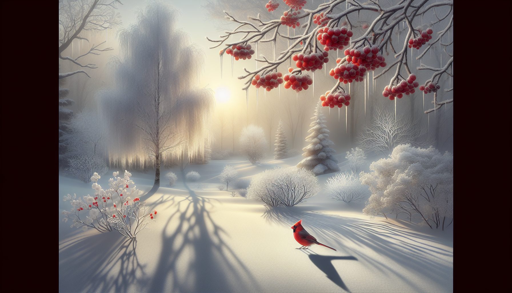 Зимняя нежность и контрасты