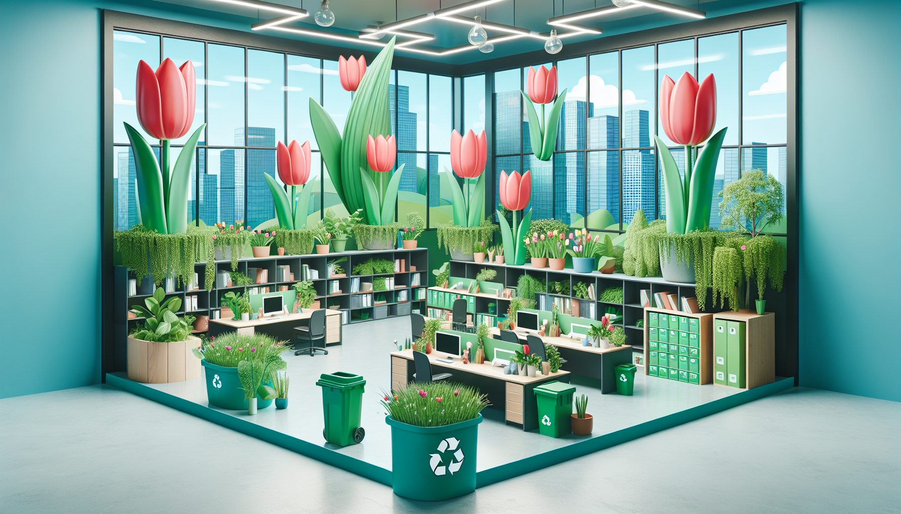 Корпоративная экология и тюльпаны