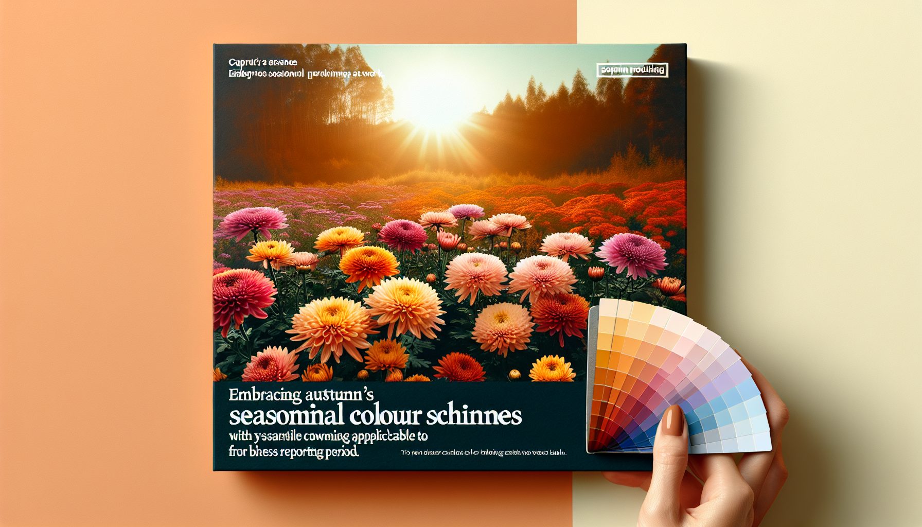 Осень: хризантемы и согревающие оттенки для отчётного периода