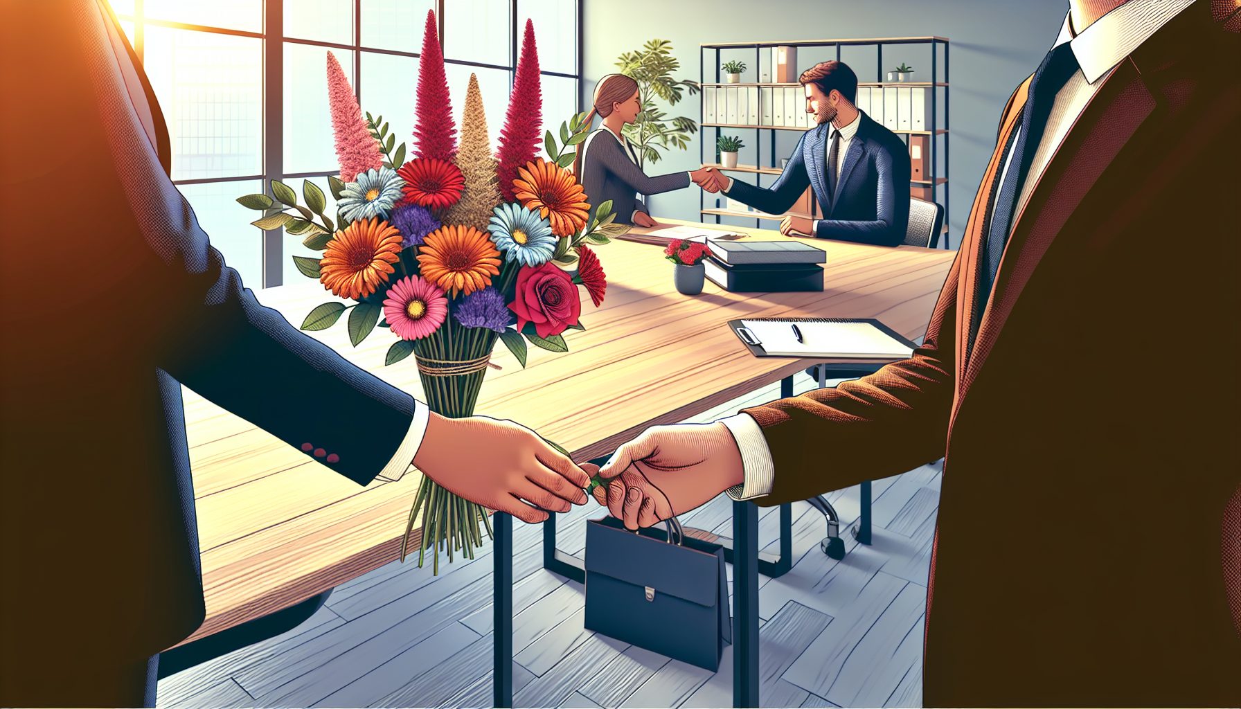 Почему дарить сезонные цветы коллегам — больше, чем вежливость