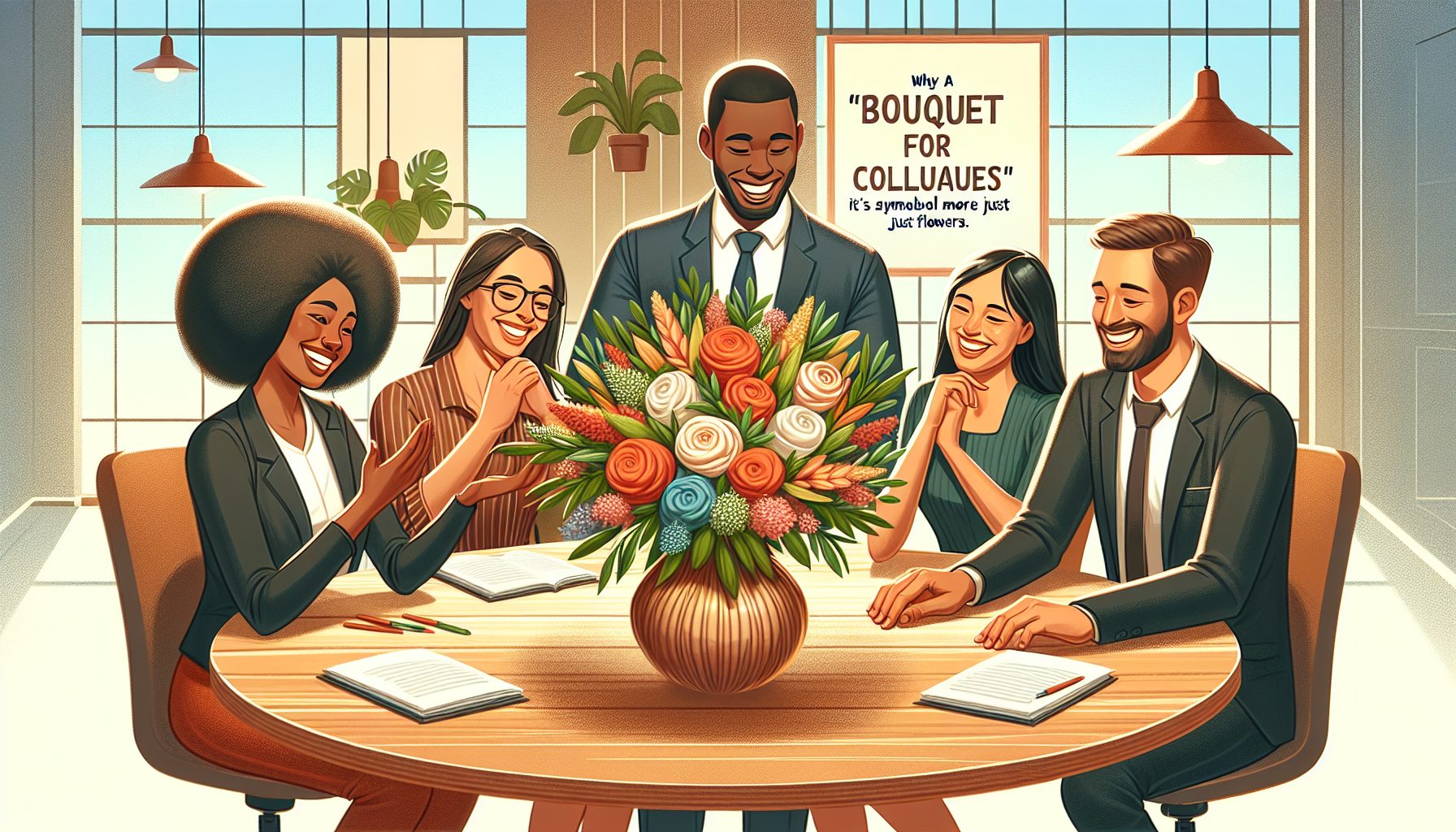 Почему «букет для коллег» — больше чем просто цветы