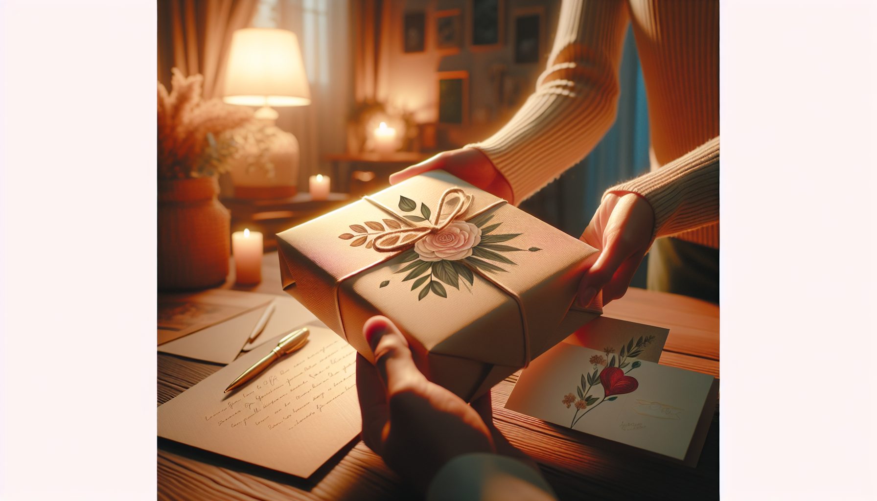 Роль сопровождения: открытка, упаковка, момент вручения