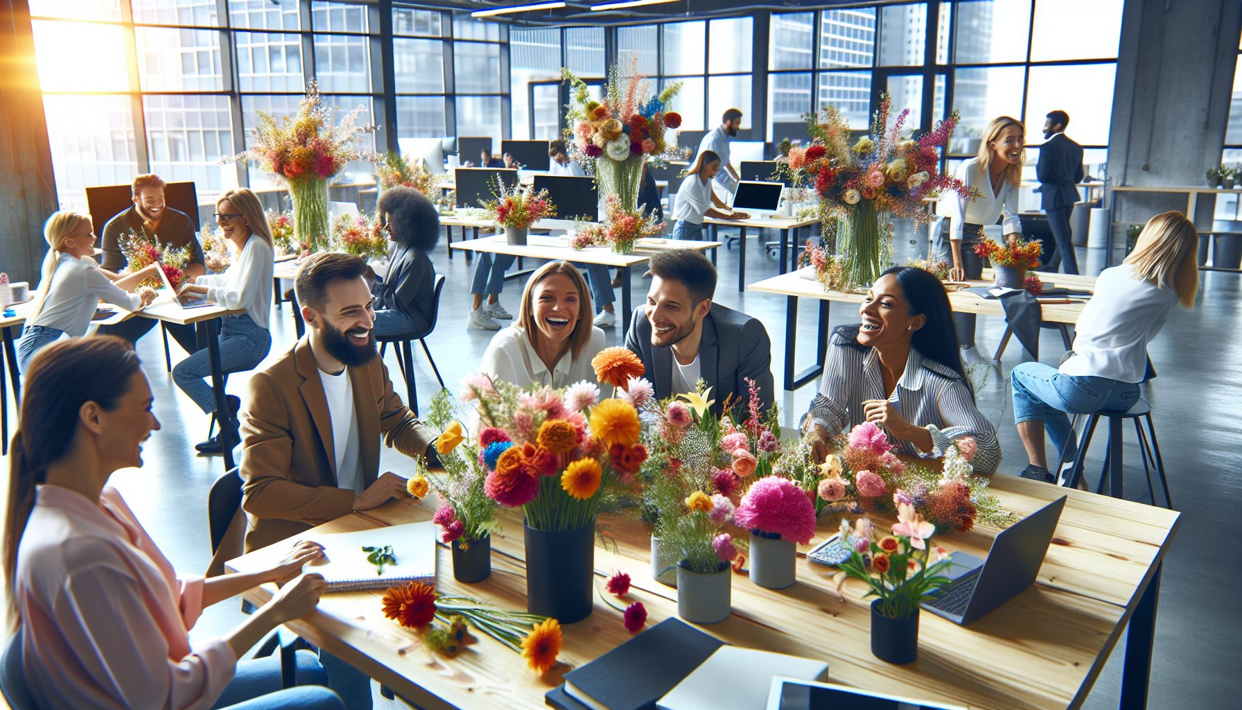 Коллеги и цветы: почему это работает