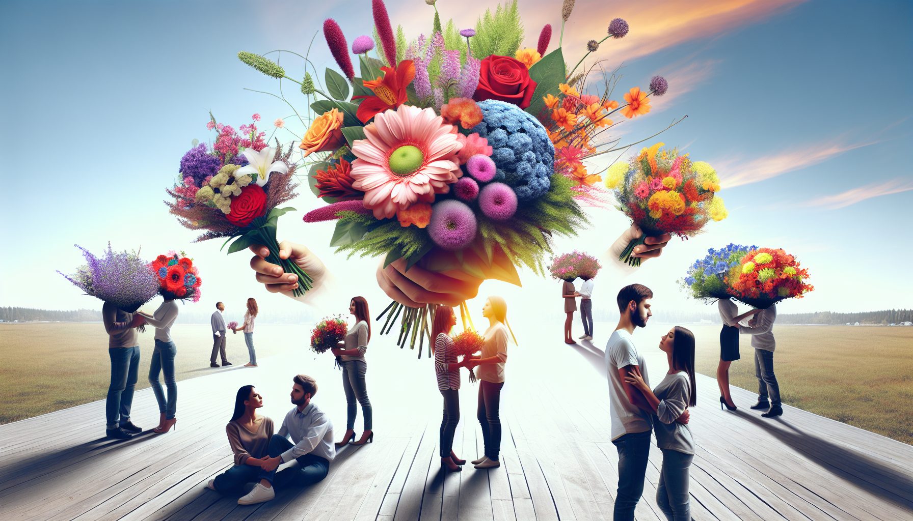 Когда букетов для любимых много не бывает