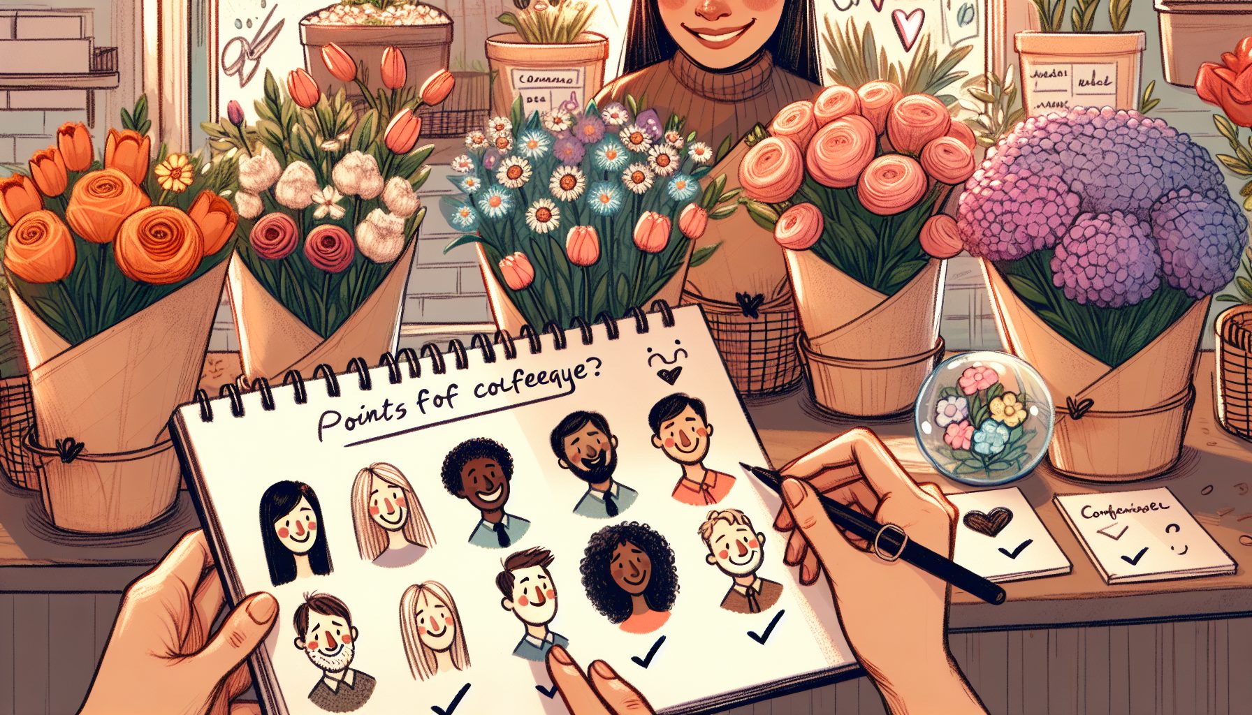 Как выбрать букеты для коллег