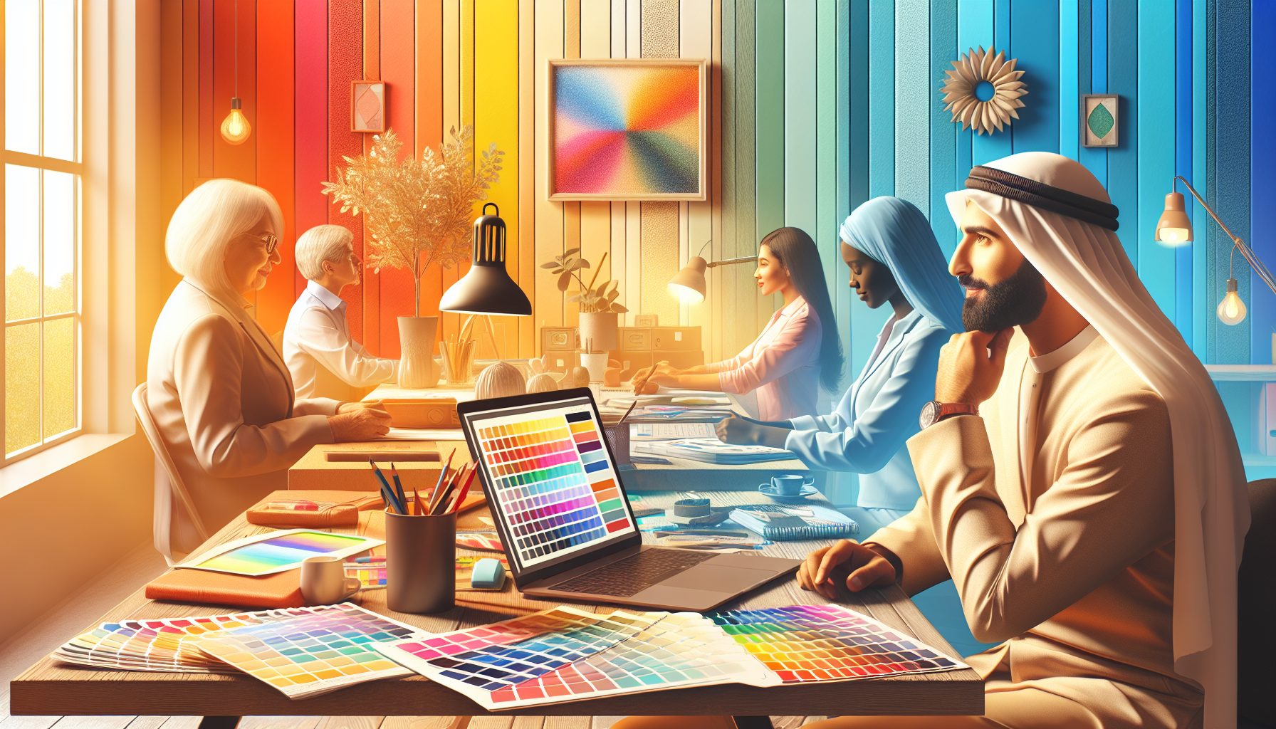 Цветотерапия и рабочее настроение