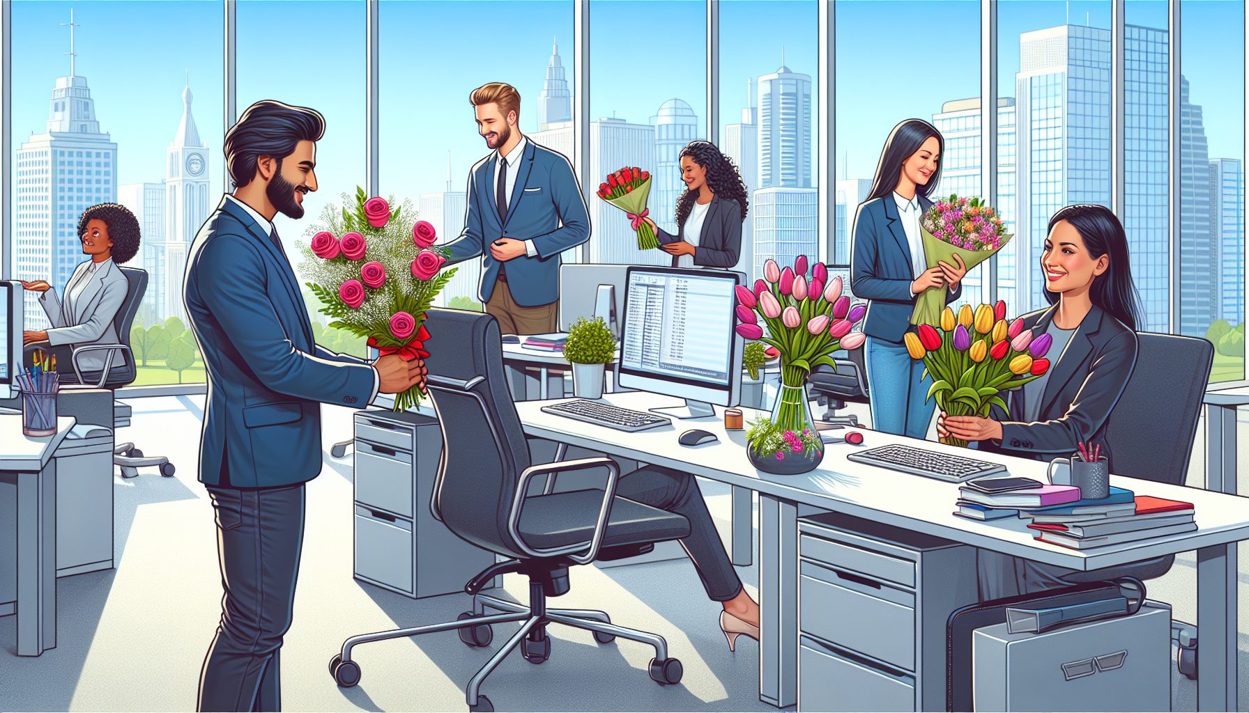 Цветы как рабочий язык благодарности