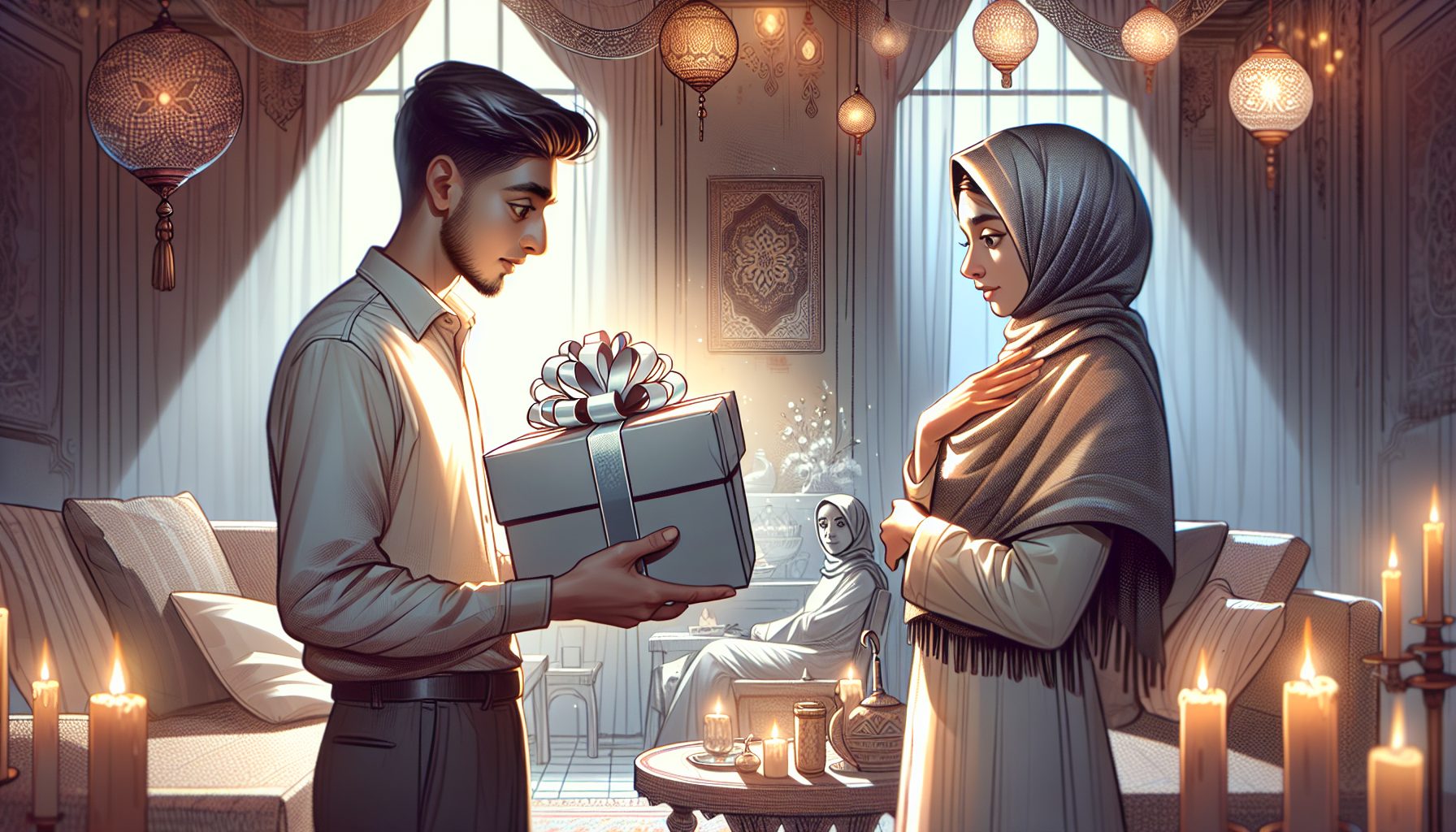 Шаг 6: момент вручения — половина подарка