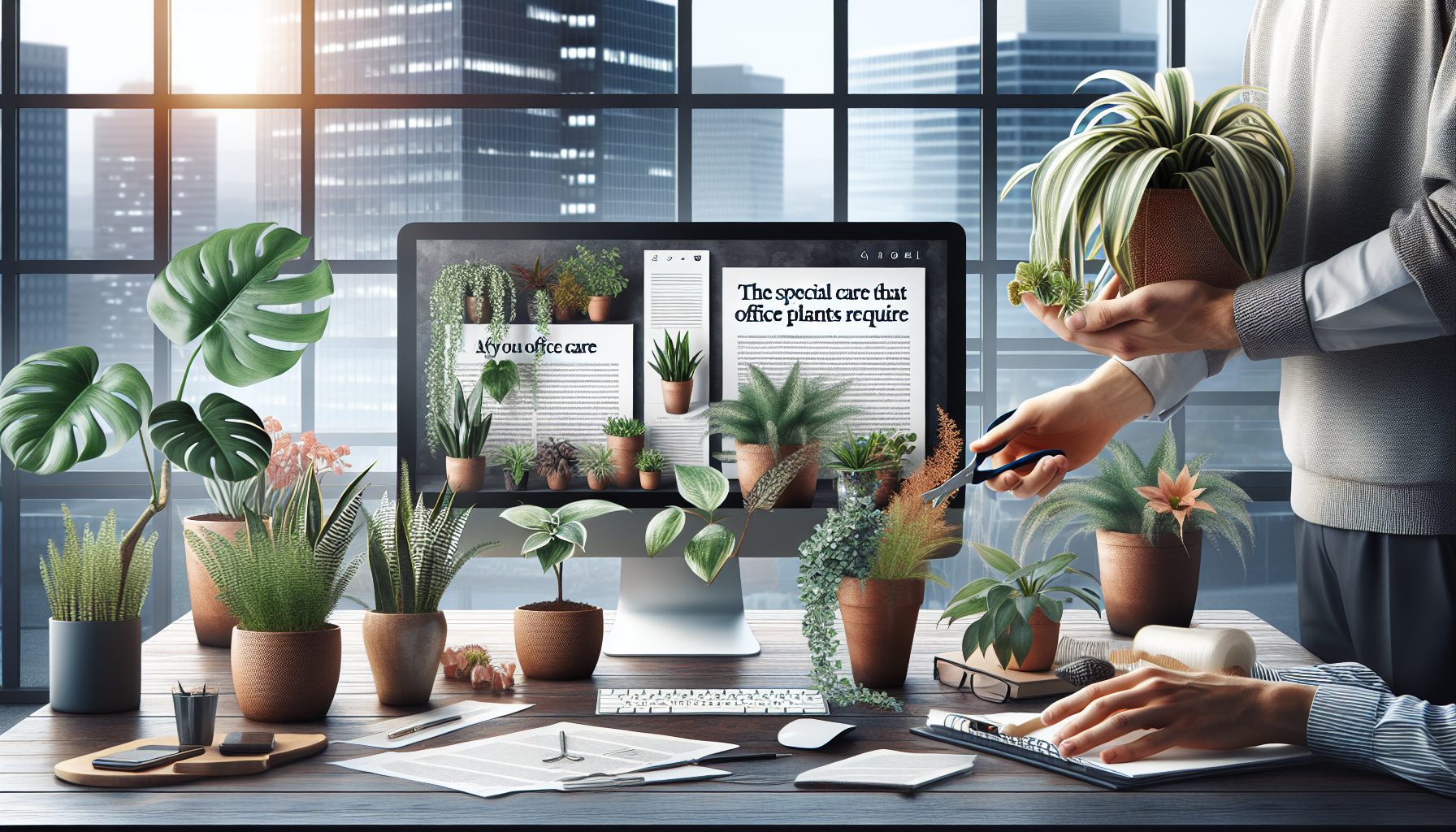 Почему офисные цветы требуют особого внимания