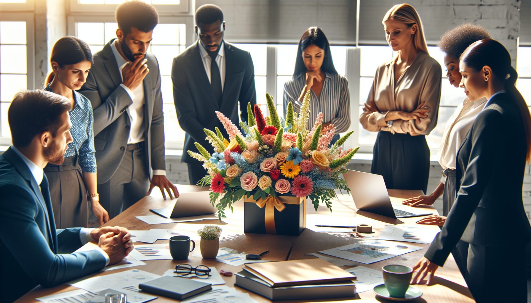 Когда букета для коллег: этикет и первые шаги