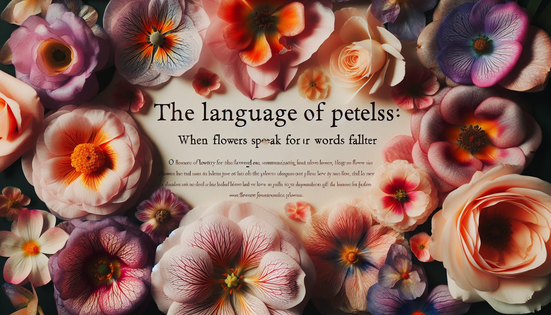Язык лепестков: цветы говорят, когда слова слабнут