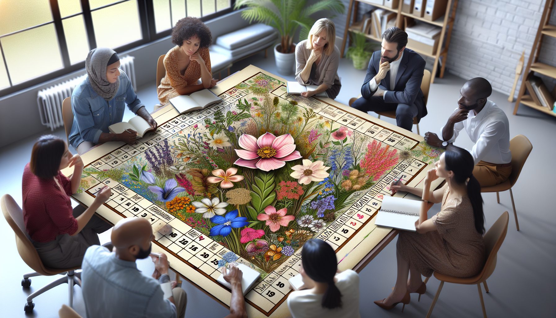 Цветочный календарь как повод для общения