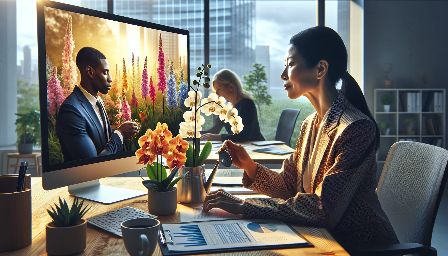 Зачем нужны цветы в корпоративной среде