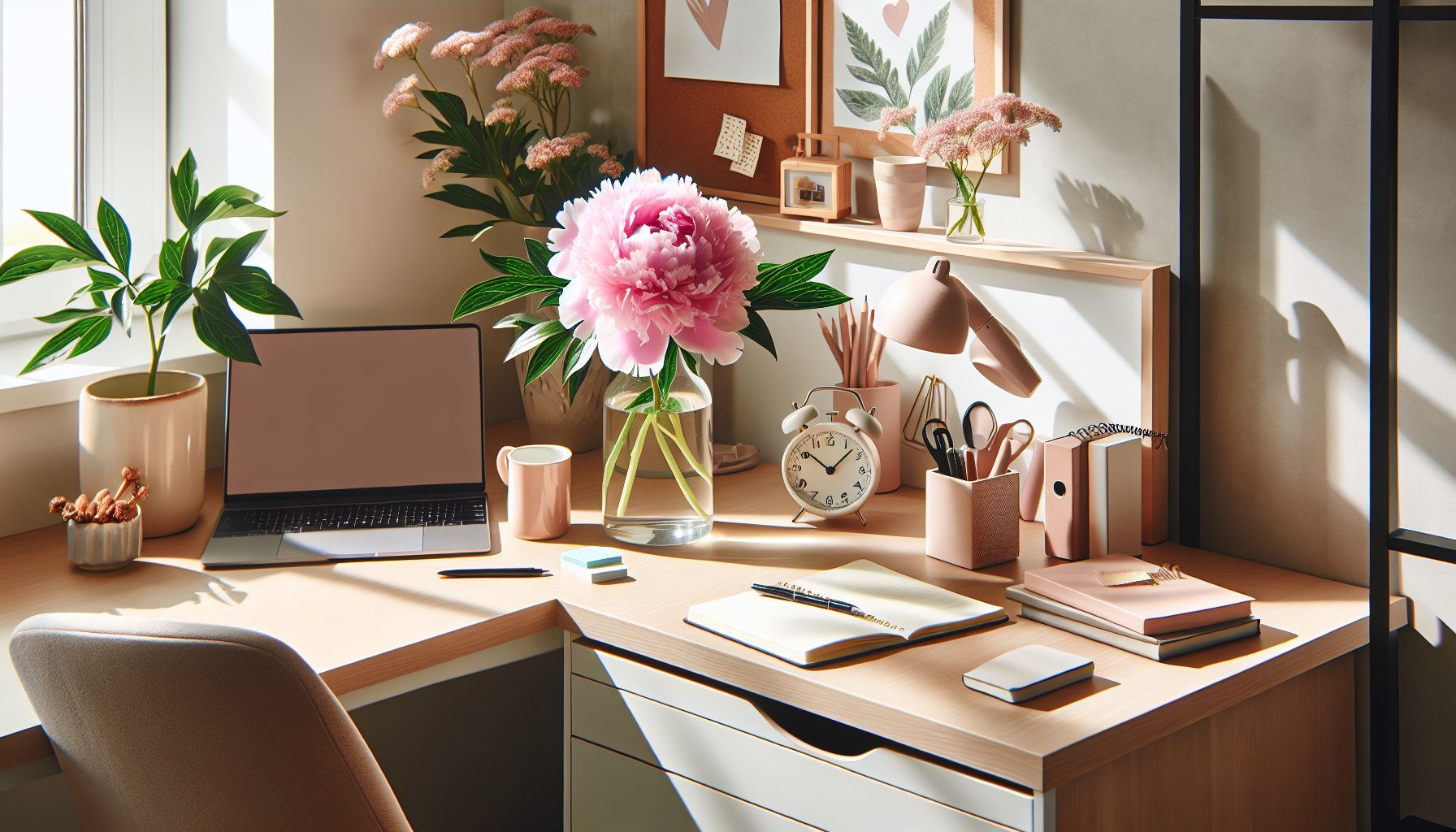 Пион как элемент офисного лайфстайла