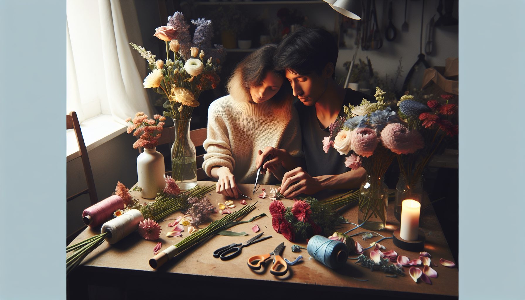 Совместное творчество: флористика как маленький ритуал пары