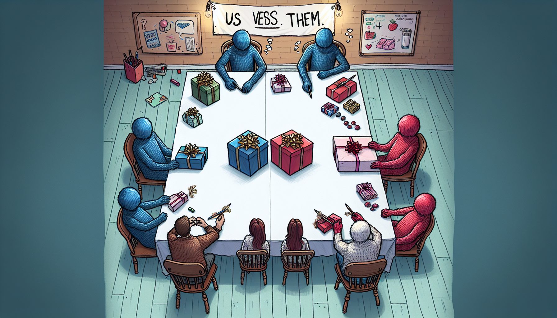 7. Дарение в стиле «мы против они»