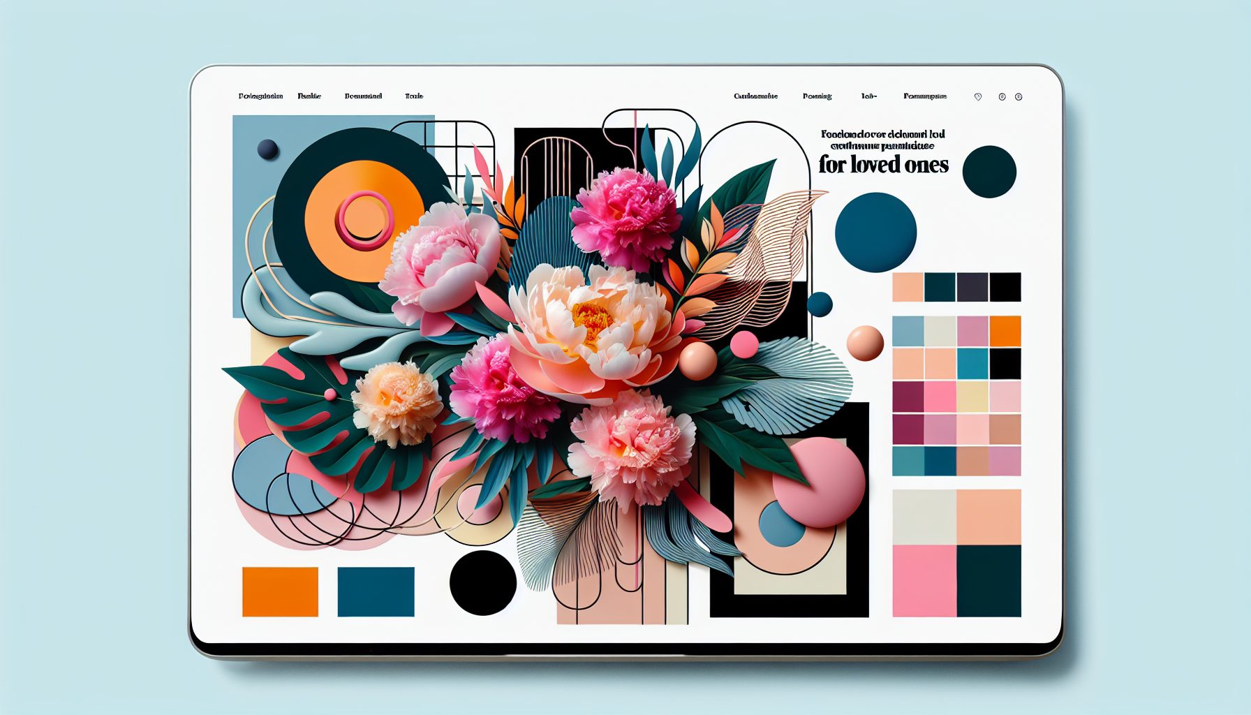 Современные цвета и формы