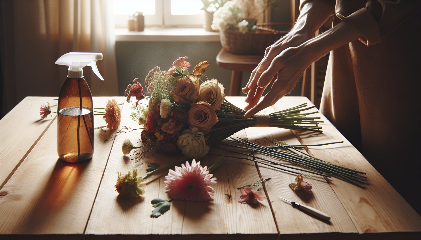 Как оживить «уставший» букет