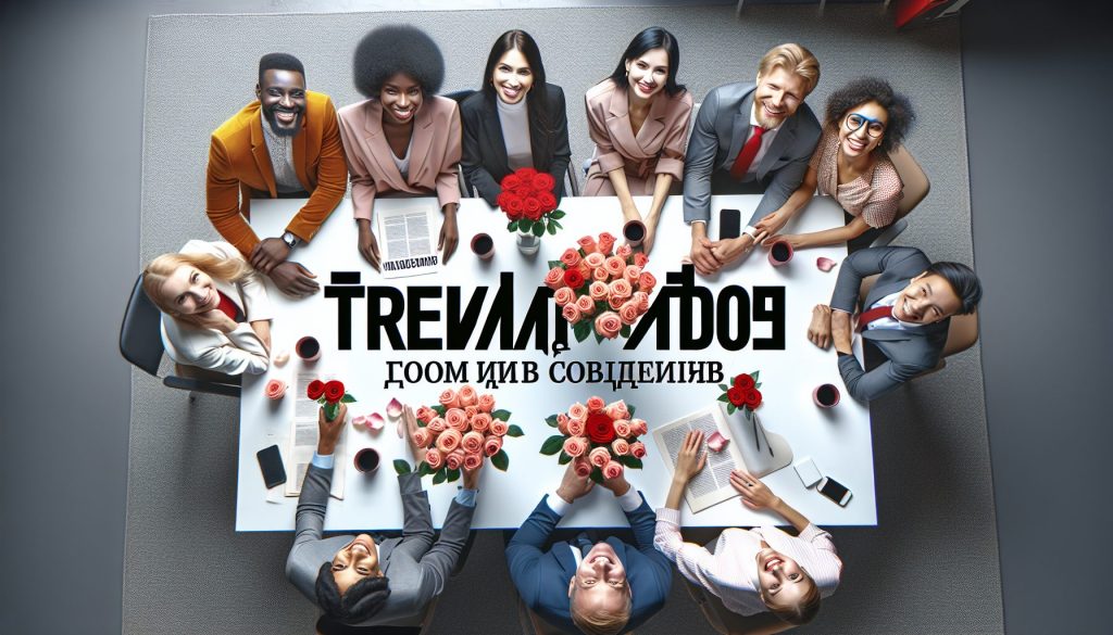 Тренд роз для коллег
