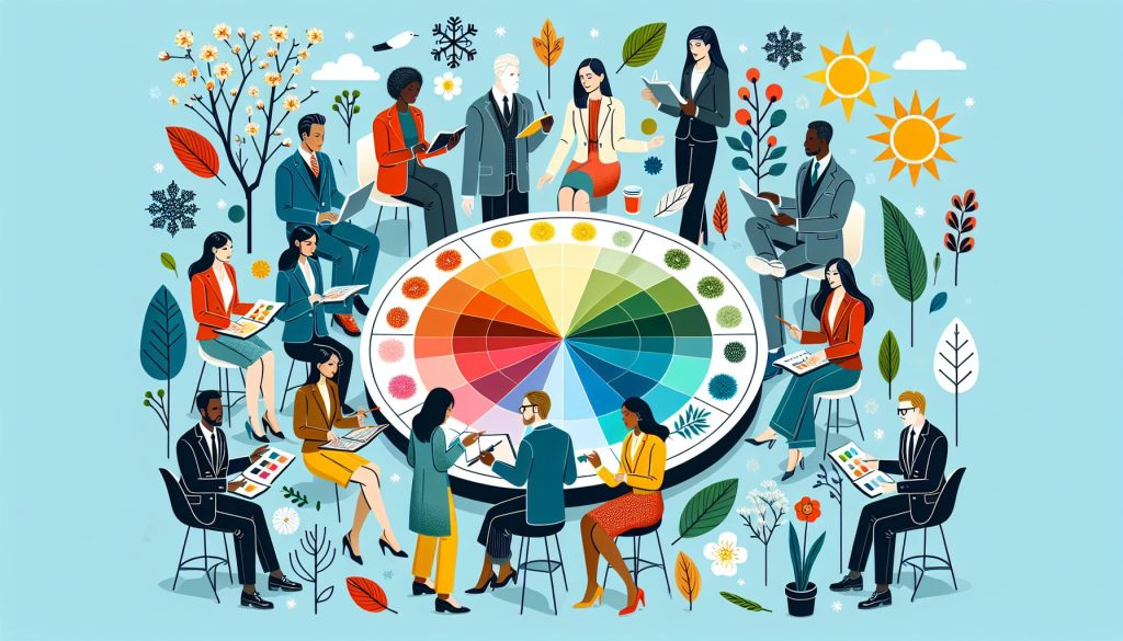 Тренд сезонных цветов для коллег