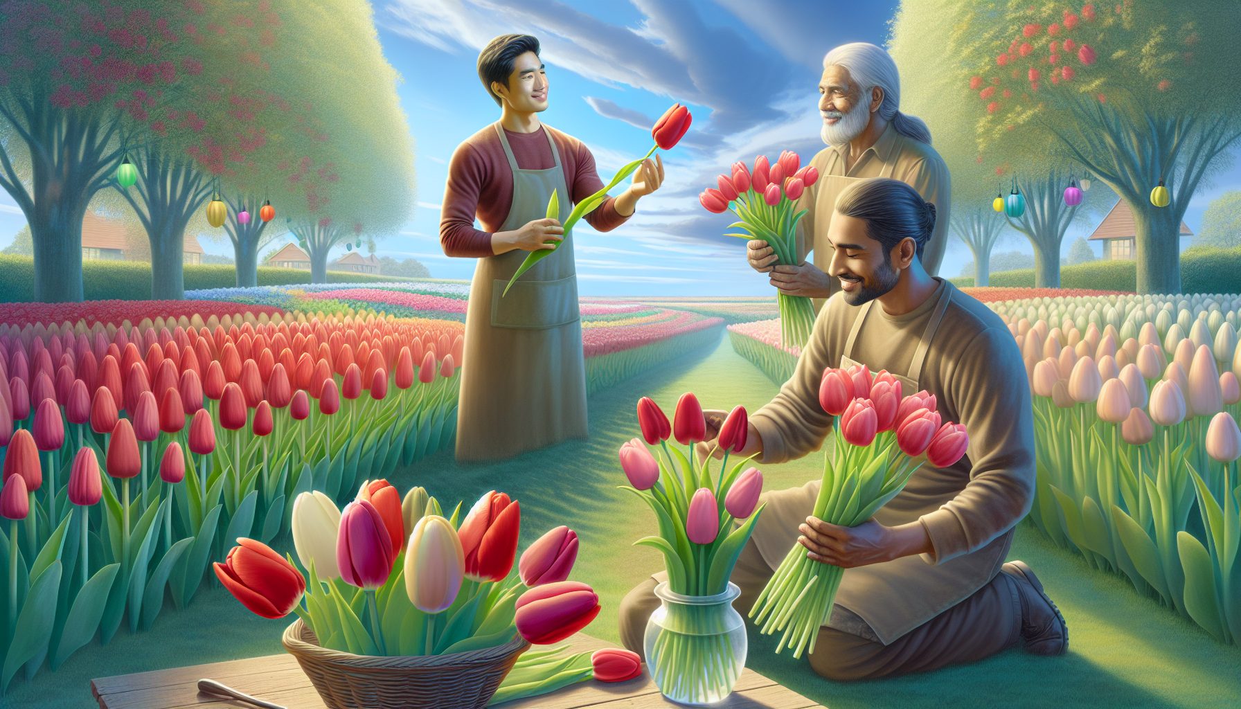 Где проще достать свежие тюльпаны без квеста