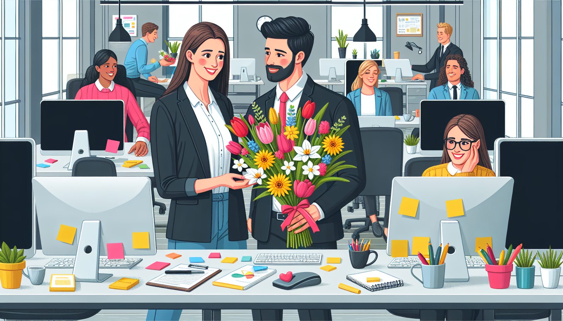 Почему сезонные цветы для коллег — это не просто милый жест