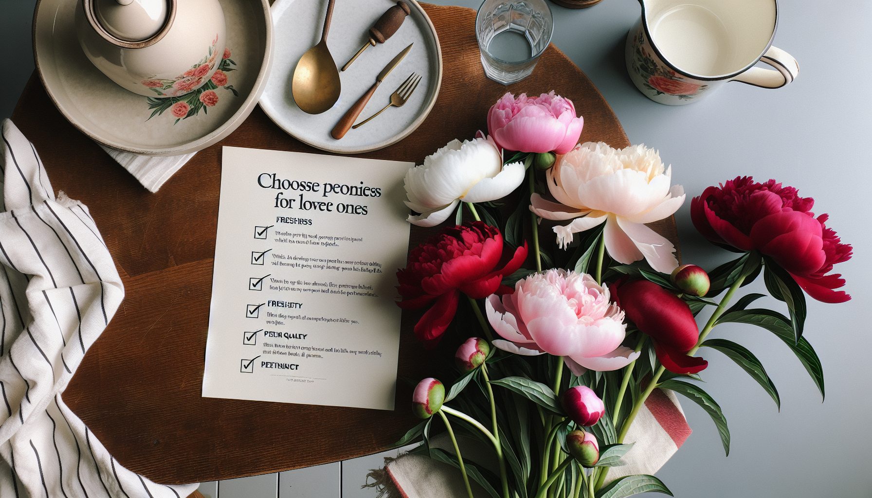 Как выбрать идеальные пионы для любимых