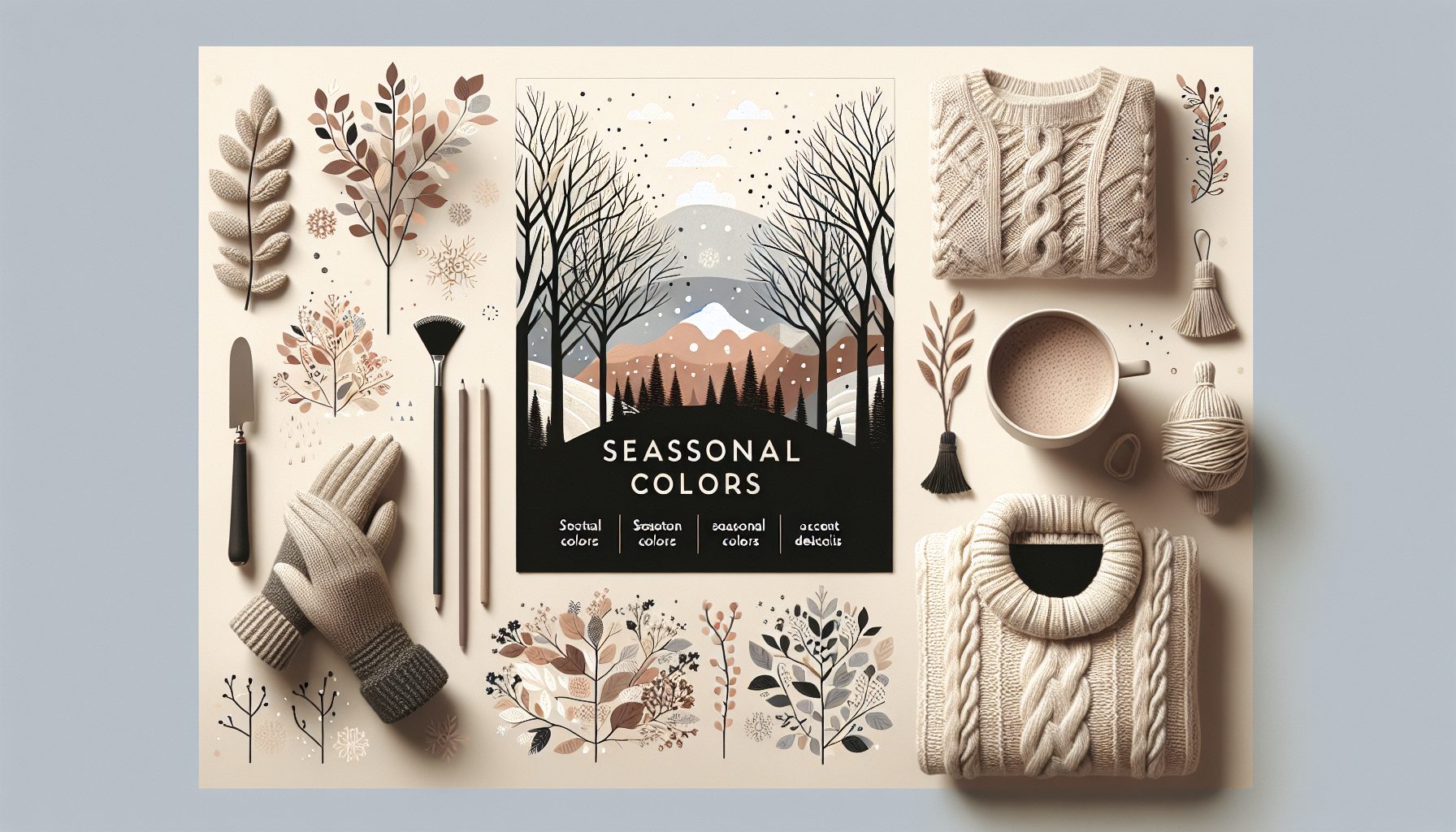 Зима: минимализм и акценты