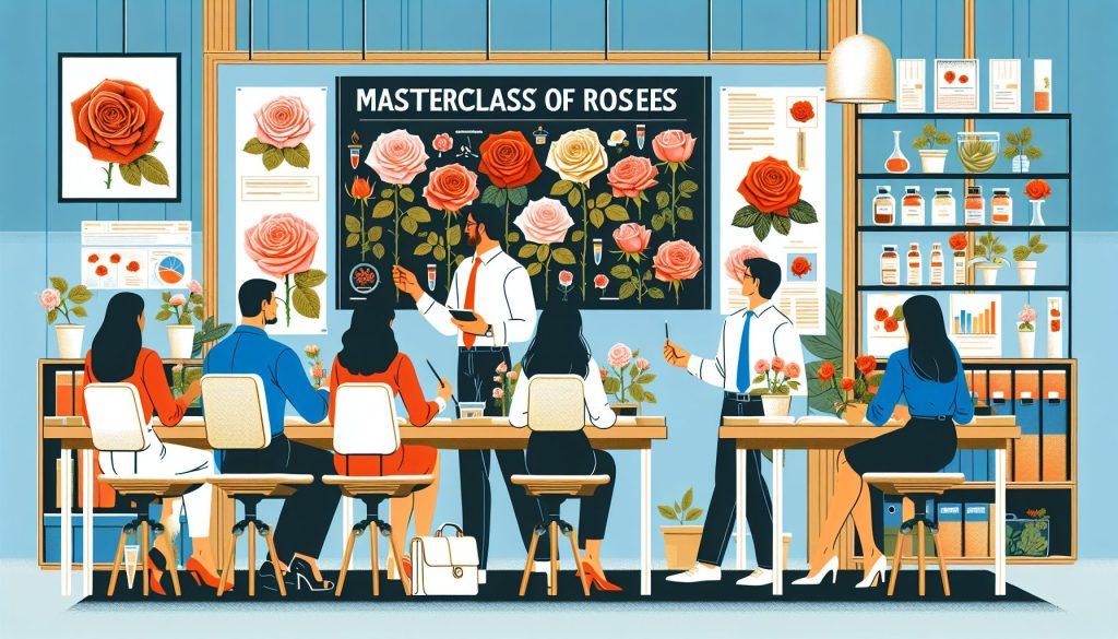 Мастер-класс роз для коллег