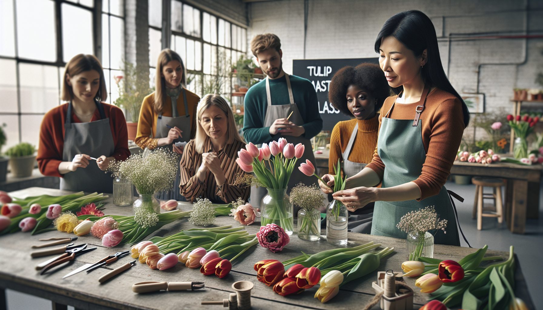 Почему я решила провести мастер-класс тюльпанов для коллег