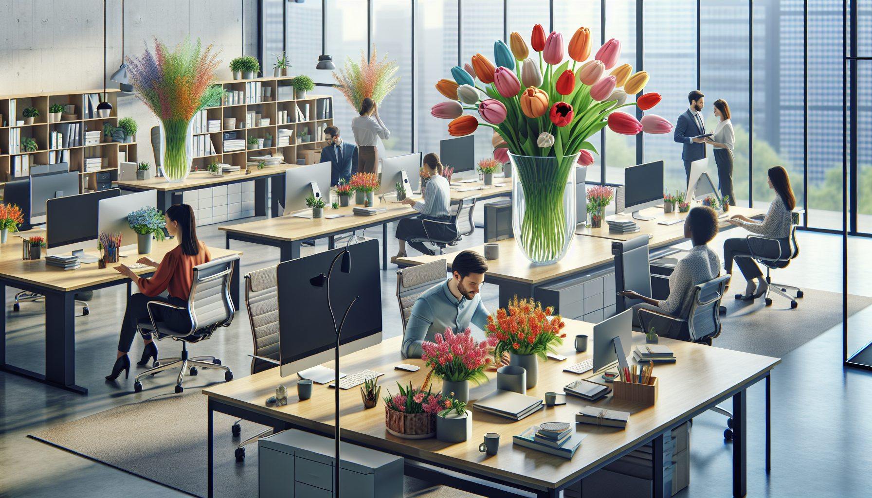 Почему тюльпаны снова в тренде на работе