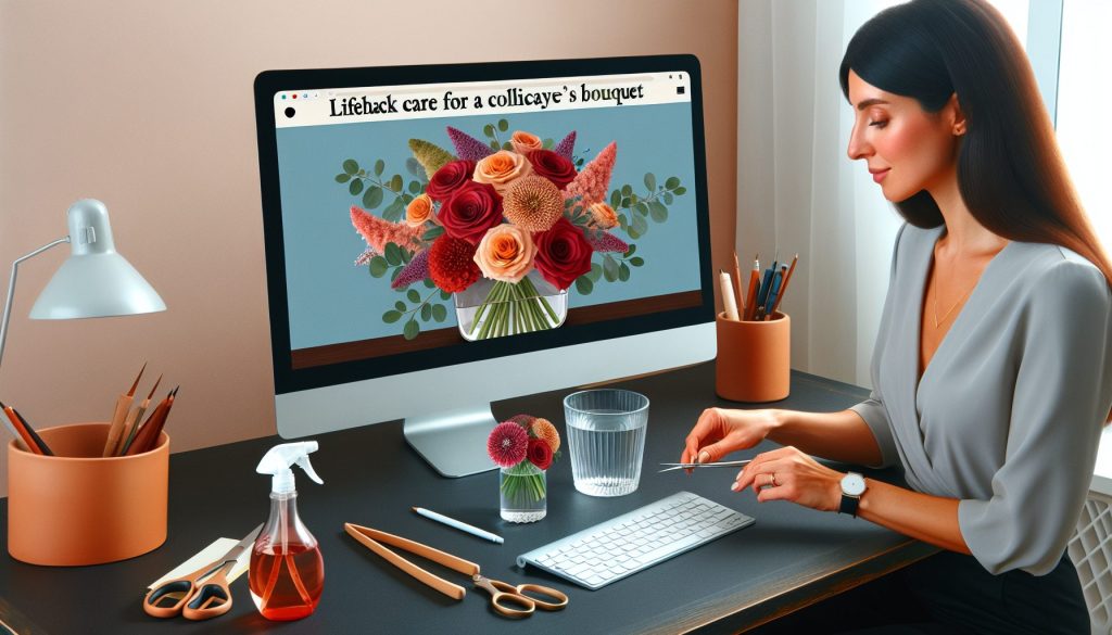 Лайфхак ухода за букетом для коллег