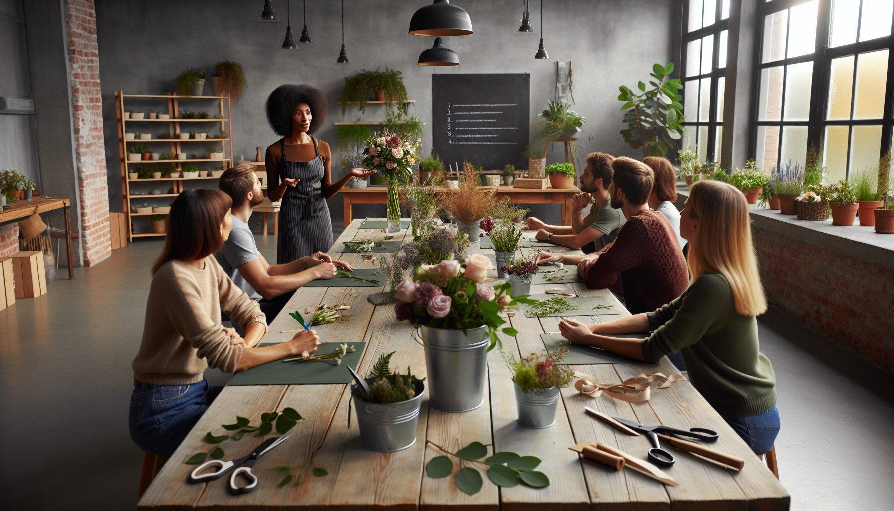 Чек-лист проведения мастер-класса флористики для коллектива