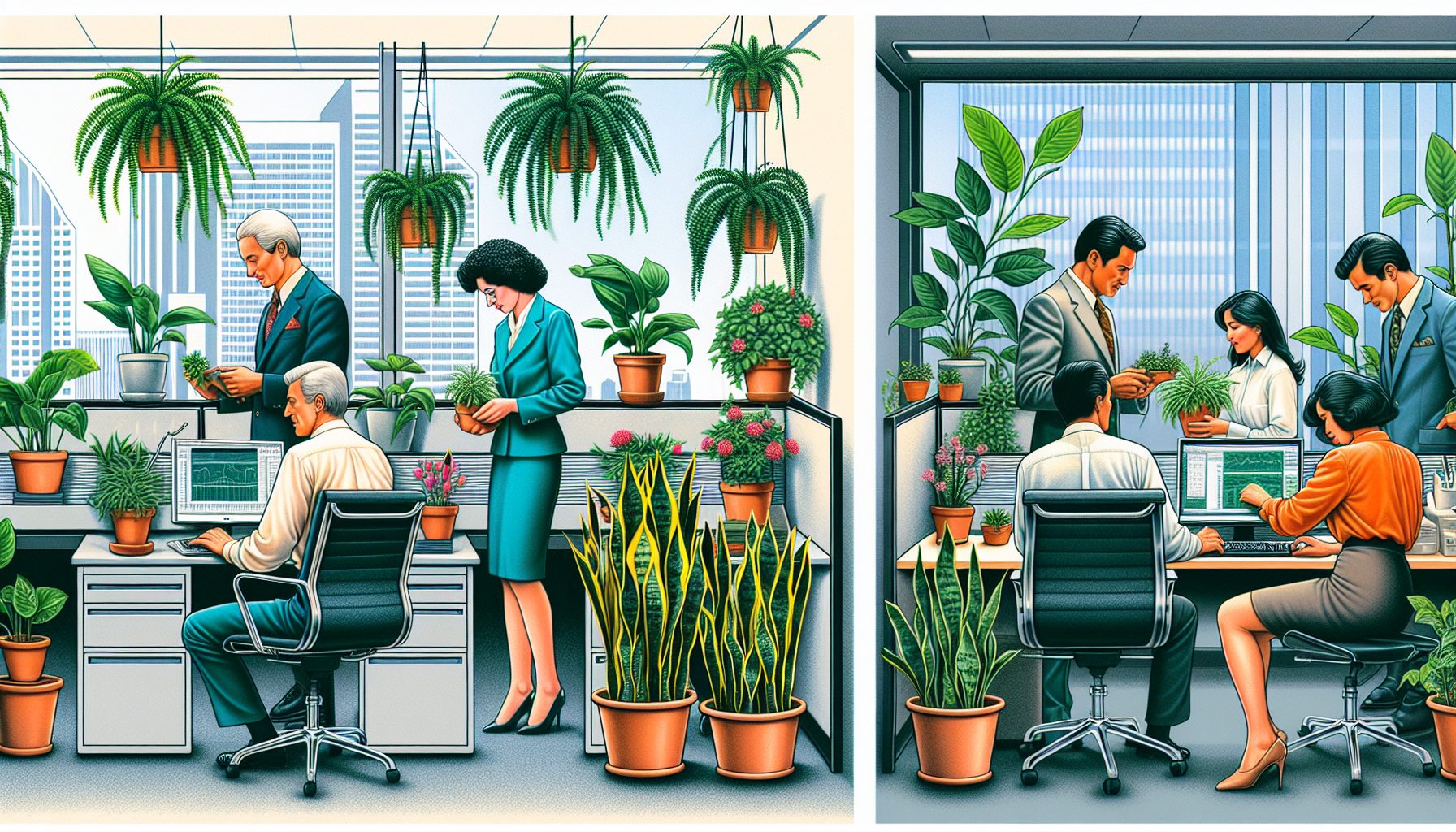 Как изменилась офисная цветочная культура