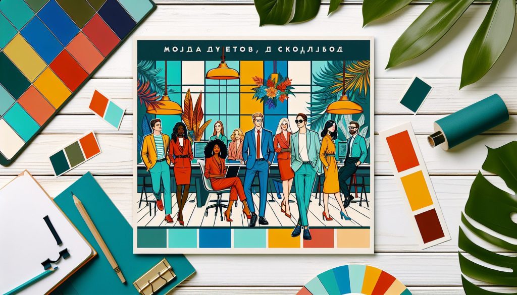 Мода цветов для коллег