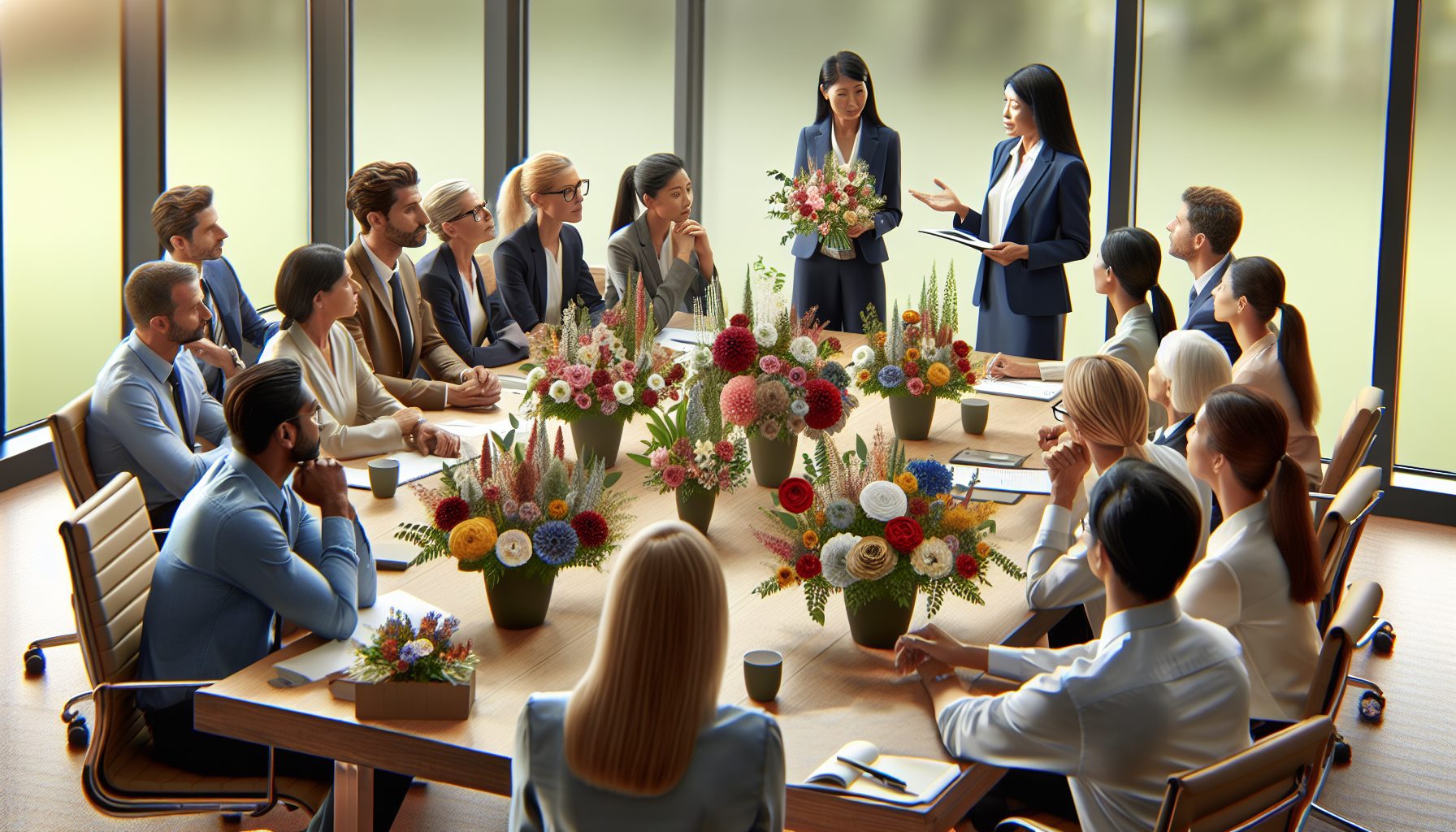 Когда цветы становятся деловым символом