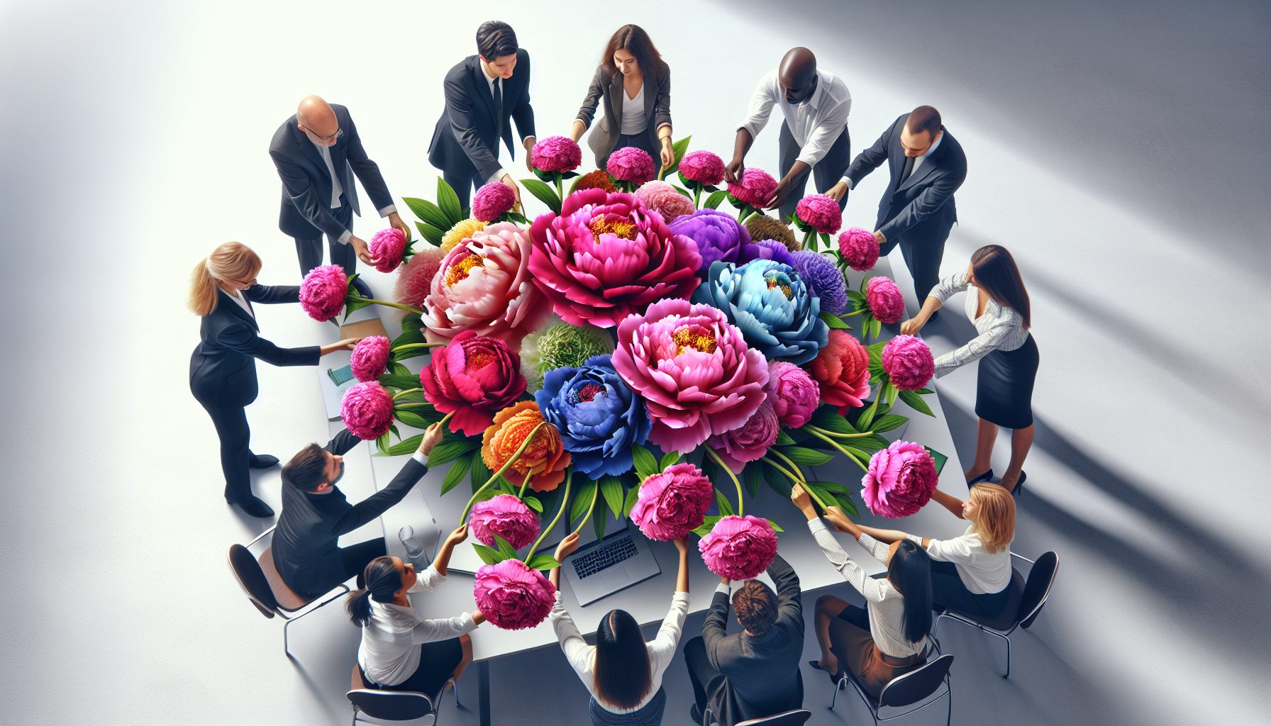 Пионы и командная работа: психологический трюк