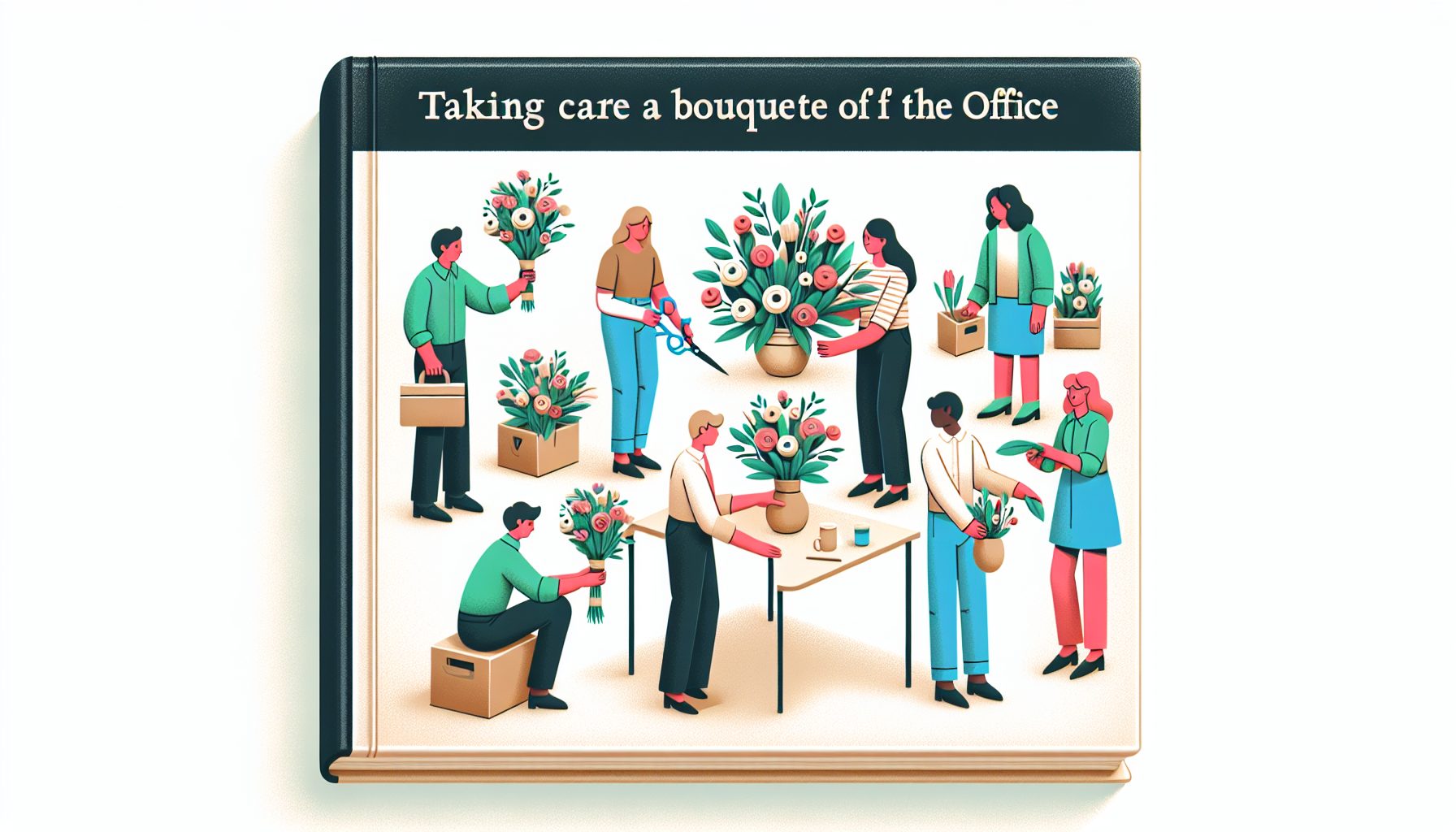 Уход за букетом вне офиса: что взять на заметку