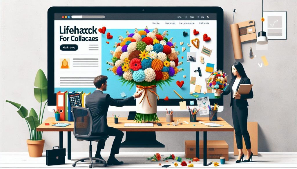 Лайфхак букета для коллег