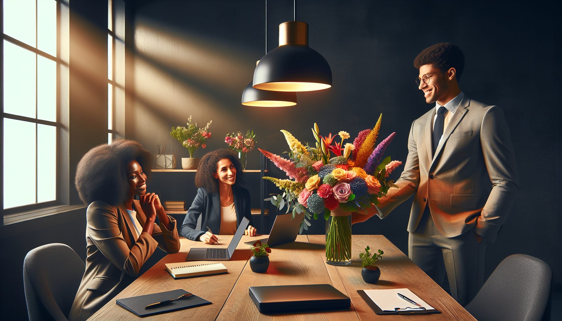 Этикет и нюансы офисного букета