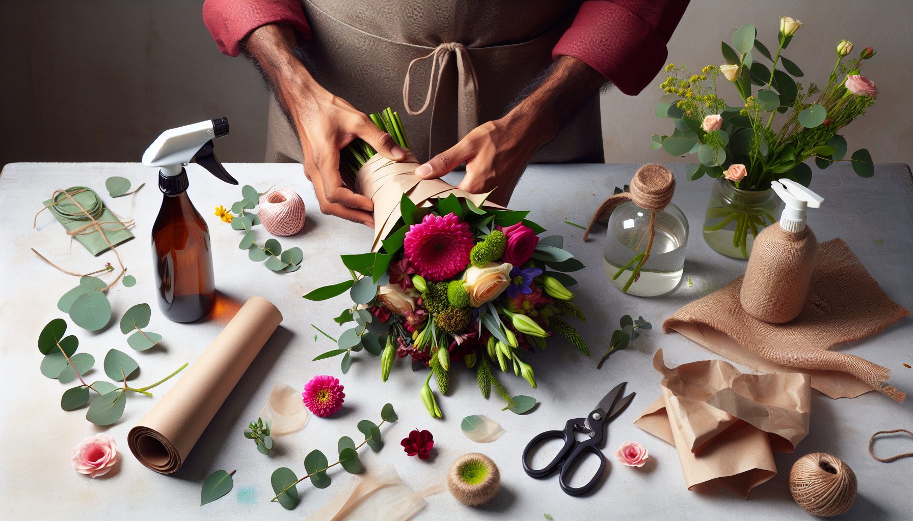 Уход и сохранение букета после вручения