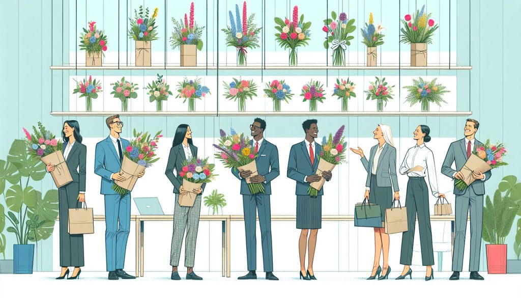 Тренд букета для коллег