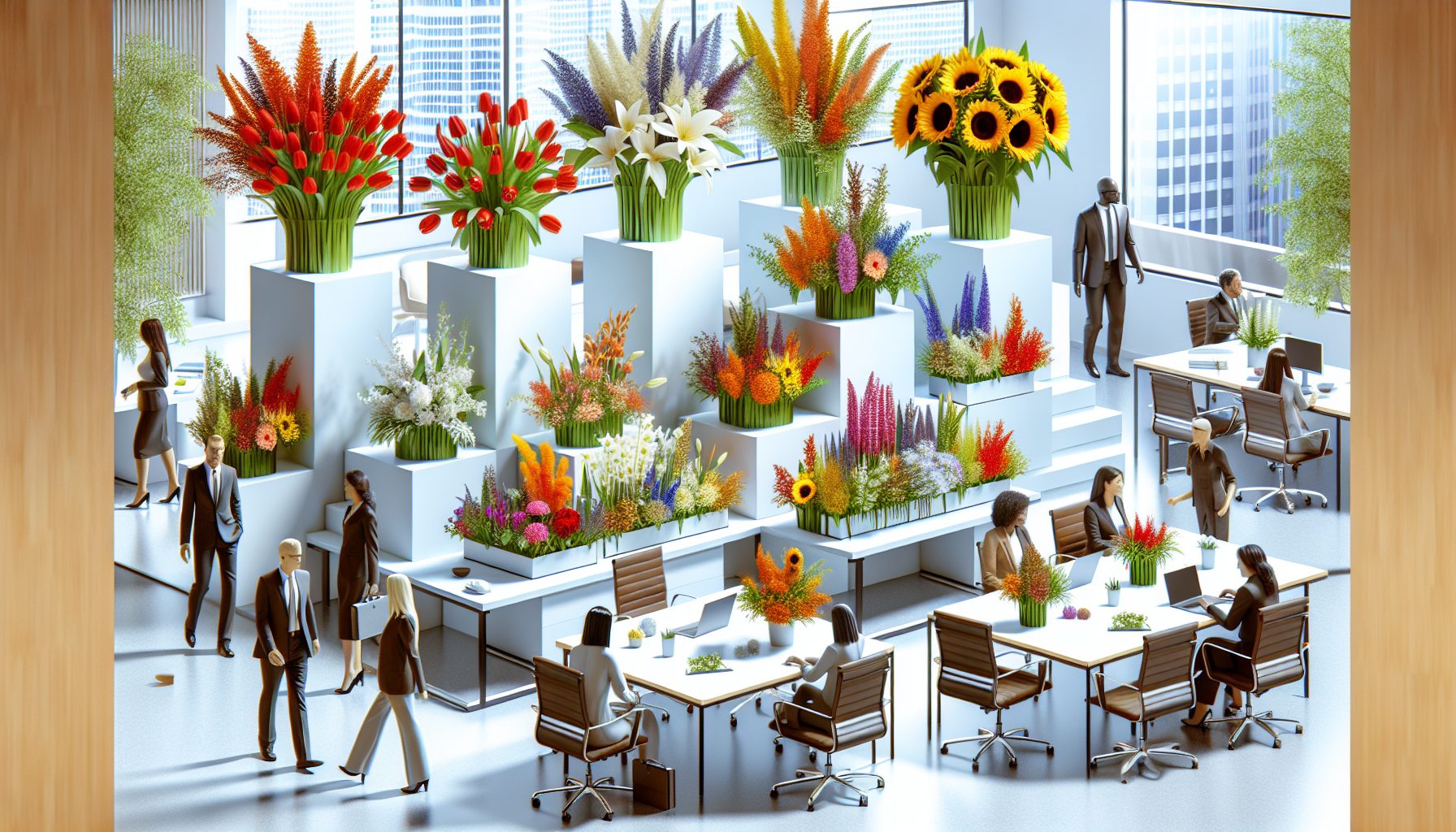 Цветы как часть корпоративной культуры