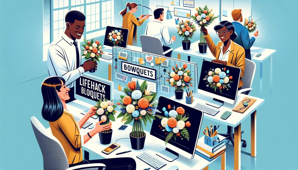 Лайфхак букетов для коллег
